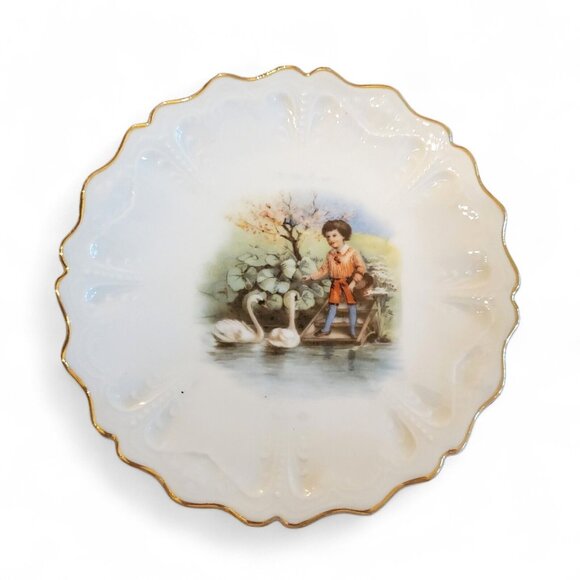 Antique 22-Piece Child Tea Set with Animal Scenes, German Victorian 1880s‎ *See - Picture 3 of 16